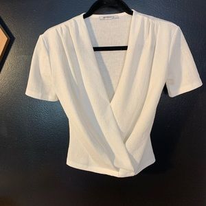 Zara Faux Wrap Top, Small